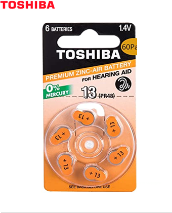 Toshiba PR48/13, Pin trợ thính Toshiba PR48/13 - Pin máy điếc Toshiba PR48/13|CÒN HÀNG
